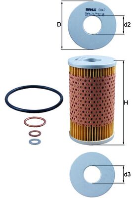 KNECHT OX 47D Ölfilter