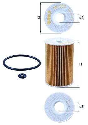 KNECHT OX 135/1D Oil Filter