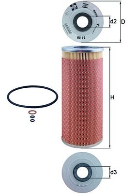 KNECHT OX 72D Oil Filter