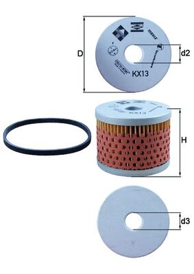 KNECHT KX 13D Топливный фильтр