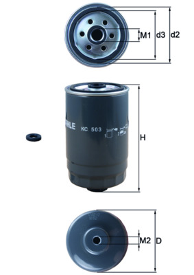 KNECHT KC 503D Bränslefilter