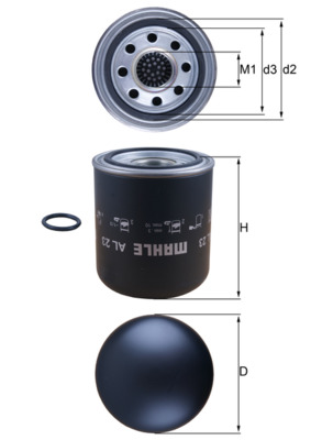 KNECHT AL 23 خرطوشة مجفف...