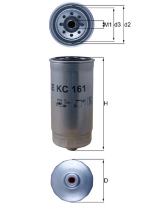 KNECHT KC 161 Fuel filter