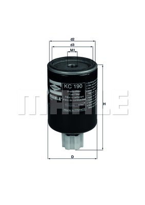 KNECHT KC 190 Fuel filter