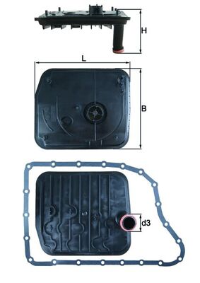 KNECHT HX 153D Filtro...