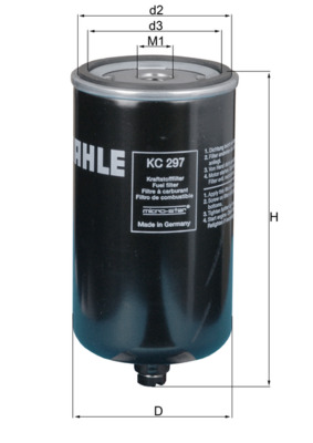 KNECHT KC 297 Fuel filter