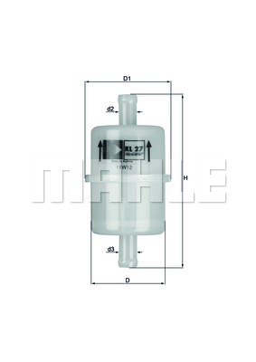 KNECHT KL 27 OF Fuel filter