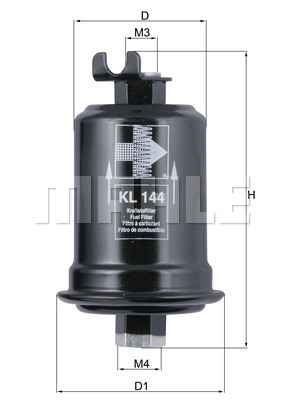 KNECHT KL 144 Fuel filter