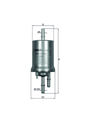 KNECHT KL 156/3 Fuel filter