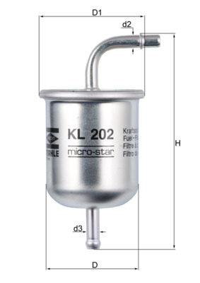 KNECHT KL 202 Топливный фильтр