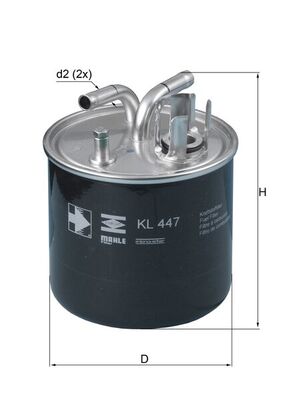 KNECHT KL 447 Fuel filter