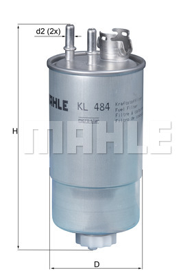 KNECHT KL 484 Fuel filter