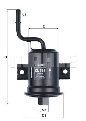 KNECHT KL 563 Bränslefilter