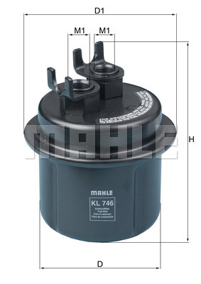 KNECHT KL 746 Fuel filter