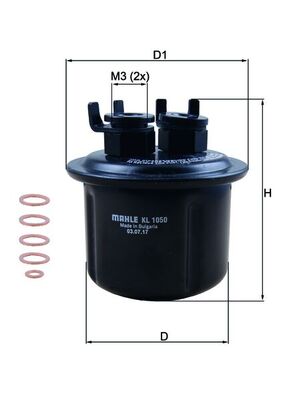 KNECHT KL 1050D Fuel filter