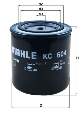 KNECHT KC 604 Yakıt filtresi