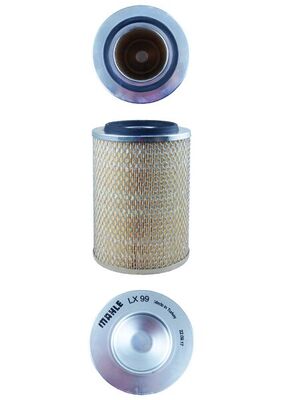 KNECHT LX 99 Air Filter for FENDT NISSAN VW
