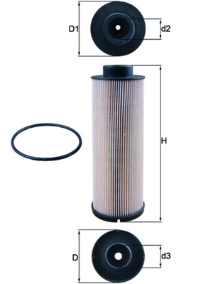 KNECHT KX 73/2D Fuel filter