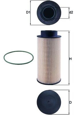 KNECHT KX 182D Fuel filter