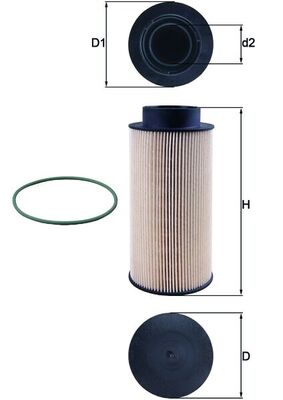 KNECHT KX 182/1D Fuel filter