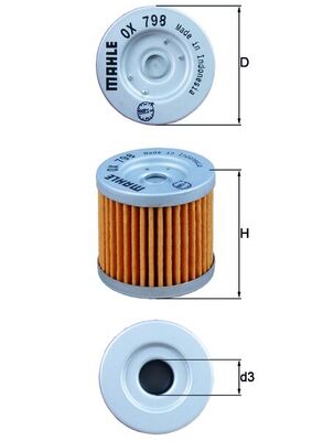 KNECHT OX 798 Масляный фильтр