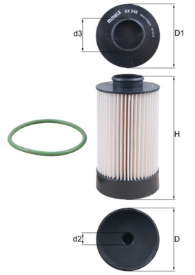 KNECHT KX 340D Fuel filter