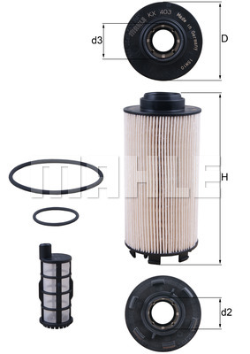 KNECHT KX 403KIT Filtro...