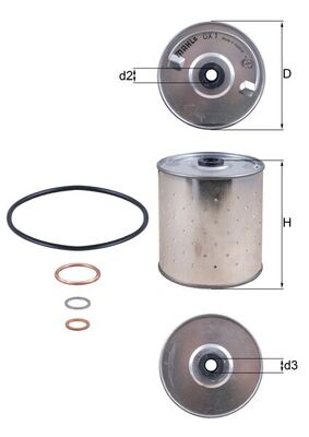 KNECHT OX 1D Oil Filter