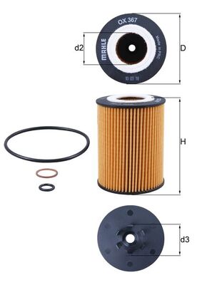 KNECHT OX 367D Oil Filter