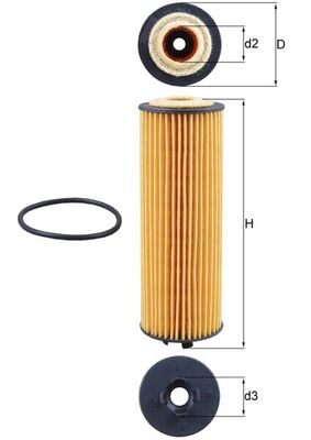 KNECHT OX 1155D Oil Filter