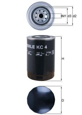 KNECHT KC 4 Топливный фильтр