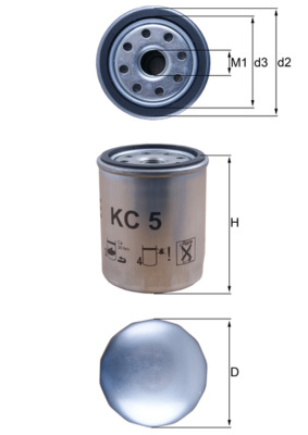 KNECHT KC 5 Fuel filter