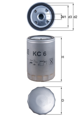 KNECHT KC 6 Filtre à carburant