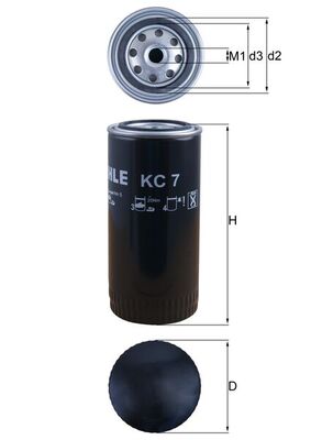KNECHT KC 7 Filtro combustible