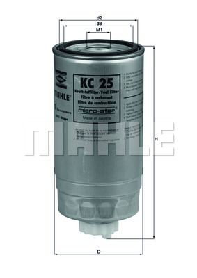 KNECHT KC 25 Yakıt filtresi