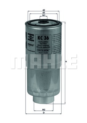 KNECHT KC 36 فلتر الوقود
