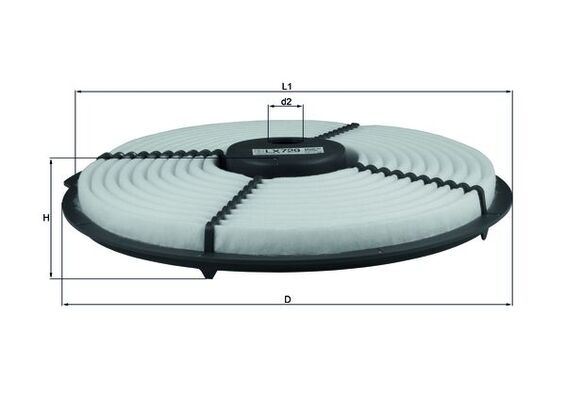 KNECHT LX 729 Filtre à air