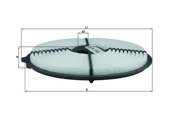 KNECHT LX 733 Ilmansuodatin