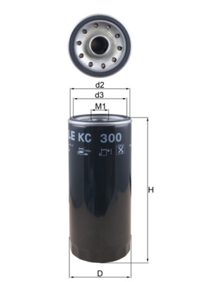 KNECHT KC 300 Топливный фильтр