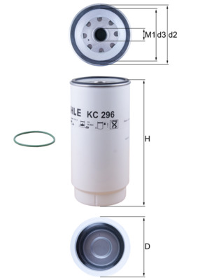 KNECHT KC 296D Bränslefilter