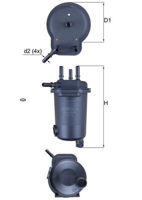 KNECHT KL 600D Yakıt filtresi