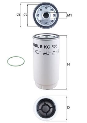 KNECHT KC 505D Bränslefilter