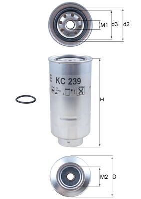KNECHT KC 239D Fuel filter