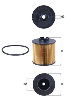 KNECHT OX 341D Oil Filter