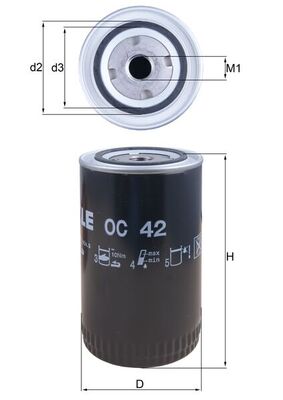 KNECHT OC 42 Ölfilter