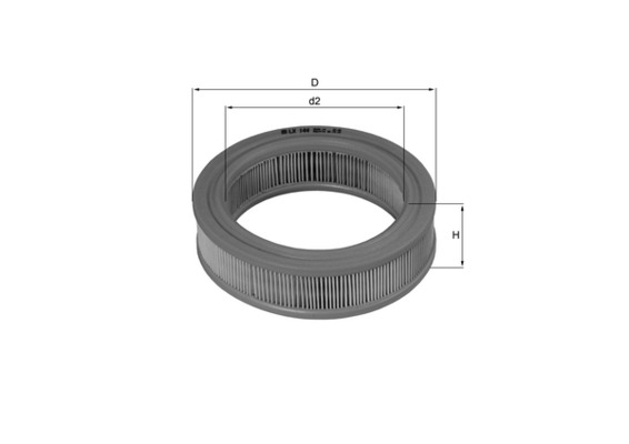 KNECHT LX 144 فلتر هواء