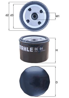 KNECHT OC 64 Filtre à huile