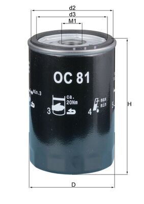 KNECHT OC 81 Oil Filter