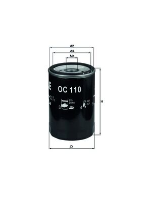 KNECHT OC 110 OF Oil Filter