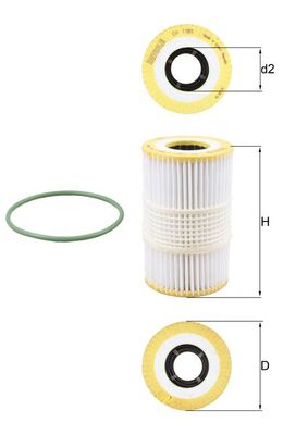 KNECHT OX 1185D Oil Filter